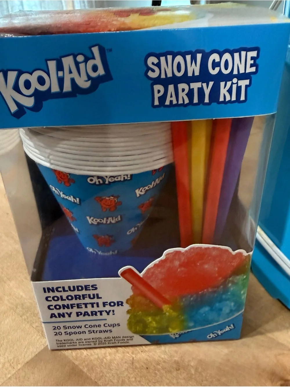 Kool-Aid Red & Blue Snow Cone Maker with Party Kit